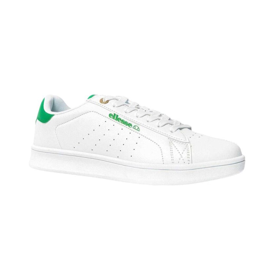 Ellesse Mens Logo Cupsole Sneakers / White/Green